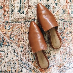 Madewell Gemma Mule in Leather English Saddle